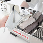 watchget 6 Pack Microfiber Espresso Barista Cleaning Towels, Light Grey | Professional 12"x12" Lint-free Rags; Highly Absorbent Cleaning Towels for Espresso Steam Wands & Coffee Bar Counters