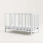 Graco Teddi 5-in-1 Convertible Crib (White) – GREENGUARD Gold Certified, Converts to Daybed, Toddler & Twin Bed with Headboard and Footboard, Adjustable Mattress Height