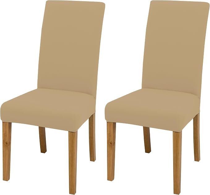 Dining Chair Covers, Stretch Seat Covers, Washable Furniture Protector | Washable, Stretch Fit, Soft, Non Slip, Dining Chair Covers, Seat Protector, Furniture Protector