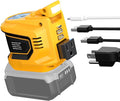 Portable Power Inverter Compatible with DeWALT 20V,Ecarke Real 200W Outdoor Generators with 2 USB&Type-C&AC,DC 20V to AC 110V Portable Power Station, Charger Adapter Battery Powered Outlet(no battery)
