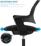 Kids Desk Chair: Ergonomic Kids Computer Chair | Adjustable Kids Office Chair with Wheels & Arms | Study Chair for Girls and Boys - Kids Chair Desk with Wheel Covers (Piano Black)