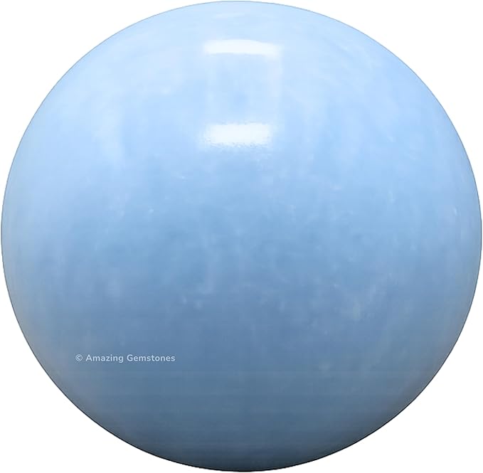 Amazing Gemstone Blue Calcite Crystal Ball with Stand - 2" Inches Crystal Sphere Meditation Balls for Witchcraft and Decorative Balls