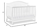 DaVinci Emmett 4-in-1 Convertible Crib in White, Greenguard Gold Certified