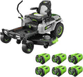 EGO Power+ Electric Riding Lawn Mower, 52" Deck with Zero Turn Radius, Includes (6) 56V 12.0Ah Batteries and Charger - ZT5207L