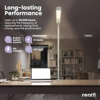 Neatfi 5200 High-Lumens Premium LED Desk Lamp - Ultrabright Light, Clamp-on, 40W, 4000K Color Temperature, Adjustable Head - Ideal for Home Office and Study (38 Inches, Gray)