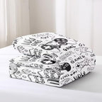 Gaming Comforter for Boys Teens,Game Bedding Sets Full,Kids Gamer Comforter Set,Video Game Bedroom Decor,Gamepad Controller Duvet Insert All Season 3 Piece 1 Comforter and 2 Pillowcases