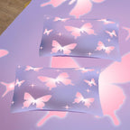Tailor Shop Butterfly Comforter Sets Twin Size,Purple Pink Butterfly Bedding Sets for Girls Kids Teens with 1 Pillowcase…