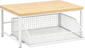 Sakerplus Coffee Pod Holder with Drawers (White) | Coffee Pod Organizer and Coffee Pod Storage for Countertop, Metal Basket Coffee Pod Drawer Organizer for Kitchen, Office