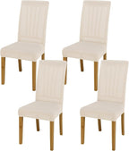 Dining Chair Covers, Stretch Seat Covers, Washable Furniture Protector | 4 Pack, Washable, Stretch Fit, Soft, Non Slip, Dining Chair Covers, Seat Protector, Furniture Cover,Easy Clean