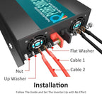 WZRELB 3000W 12V 120V Pure Sine Wave Solar Power Inverter Homeuse DC to AC System