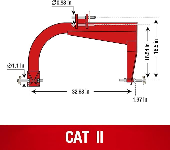 6FT PTO 3-Point Disc Mower Attachments for 35-80HP Cat.2 Tractor, Model DM6