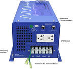 AIMS Power 2000 Watt / 6000 Watt Peak Pure Sine Inverter Charger 12 Volt DC to 120 Volt AC with LCD Remote