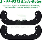 99-9313 Snow Blower Paddles with 55-8760 Scraper Blade 55-9300 Drive Belt Replaces 99 9313 for Toro CCR 2000, CCR 3650, CCR 2400, CCR 2500, CCR 2500R, CCR 3000, CCR 3000R Snowthrowers