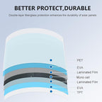 Flexible Solar Panel 150W Fiberglass Monocrystalline Lightweight Module for Off-Grid RV Boat Van Cabin Uneven Surfaces 12V Battery Charge (150W Solar Panel)