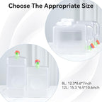 Drink Water Dispenser for Fridge - 3 Gallon Beverage Dispenser with Leak-Proof Spigot, Portable Food-grade Water Jug Container with Spout Handle for Kitchen Refrigerator Outdoor Camping Hiking