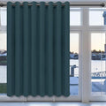 Easy-Going Blackout Door Curtains for Bedroom, Solid Thermal Insulated Grommet and Noise Reduction Window Drapes, Room Darkening Curtains for Living Room, 1 Panel (100x84 in, Bluestone)
