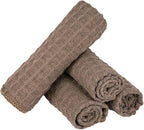 watchget 4 Pack Microfiber Espresso Barista Cleaning Towels, Light Brown | Professional 12"x12" Lint-free Rags; Highly Absorbent Cleaning Towels for Espresso Steam Wands & Coffee Bar Counters
