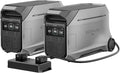 EF ECOFLOW 8kWh Home Battery Backup: 2 DELTA Pro 3 with 50 Amp Hub, 120/240V 8000W AC Output, Solar Generator for Home Use, Camping Accessories, Emergencies, Power Outages, RVs