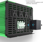 EDECOA 3000 Watt 24 Volts Power Inverter Pure Sine Wave 3000W DC 24V to 120V AC Solar Inverter with 3 Outlets and AC Terminal Block