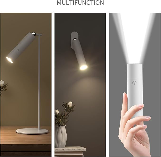 SKYFIRE Multifunctional Rechargeable Flashlights, Magnetic Reading Light, Desk Lamp, LED Handheld Flashlight, Table Lamps