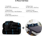 6 Pieces Gaming Bedding Set for Boys Gamer Comforter Set Full Size,Game Controller Comforter for Boys Kids Teen 3D Gamepad Microfiber Bedding Sets 6 Pieces Bed in A Bag Sets-H50022,Full