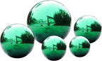 Stainless Steel Gazing Ball,10inch Green Gazing Globe