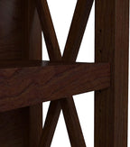 Bush Furniture Key West Small 2 Shelf Bookcase in Bing Cherry