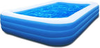Inflatable Swimming Pool, Blow up Pool, Above Ground Swimming Pool for Family,Pool for Adults 120x 72 x 22 inch Full-Sized Inflatable Pool for Outdoors, Backyard