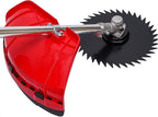 Gasoline Lawn Mower, 49CC 2-Stroke Gasoline Mower Grass Trimmer 6500-7000 RPM Portable Multifunction Gas Brush Cutter String Trimmer for Mountains Lains Orchards & Vegetable Fields