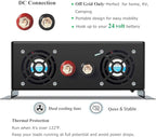 WZRELB 1000W 24V 120V Pure Sine Wave Power Inverter with 2 AC Outlets,Car Inverter