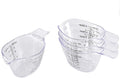 4 Pack Small Measuring Cups, 2oz/60ml Mini Measuring Cup with tsp/Tbsp/oz/ml Markings, Clear Easy-Read Scale for Kitchen, Resin, DIY, Beauty Mixing (4)