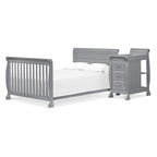 DaVinci Kalani 4-in-1 Convertibe Crib and Changer Combo in Gray