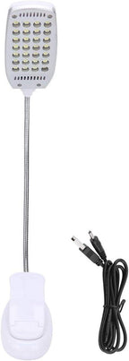 Haofy 6W Desk Lamp 28 LED Clip on Reading Light Clamp Book Light 360 Degree Rotating Table Desk Lamp Eye-Care Lamp Bedside Reading Light USB Rechargeable/Battery