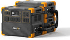 pecron Portable Power Station 3072Wh E3600LFP with 2xEP3000-48V(3072Wh) Expandable to 9216Wh, 5x3600W AC Outlets Power Station, LiFePO4 Battery Backup Solar Generator for RV, Camping, CPAP, Emergency