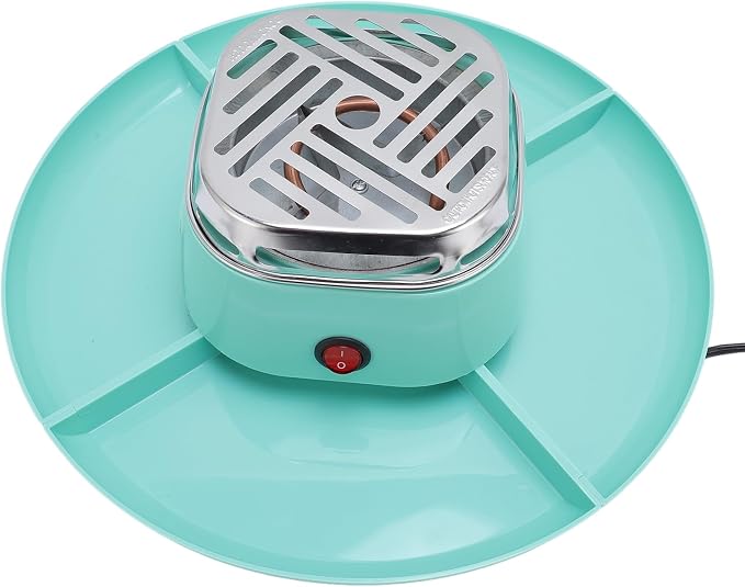 Diydeg Smores Maker, Tabletop Indoor Electric Roaster, Multifunctional Chocolate Melting Pot with 4 Detachable Trays and Roasting Forks for Party and Gathering (US Plug 120V)