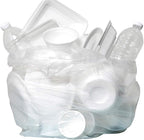 Aluf Plastics High Density Trash Bags, 30 Gallon, 2000 Count, 10 Micron (eq), 30" x 37", Clear, for Bathroom, Office, Industrial, Commercial, Janitorial, Municipal, Recycling