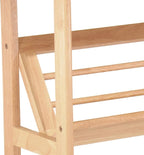Winsome Mission Beech Wood 4-Tier Bookshelf With Slanted Shelf, Natural (82430)