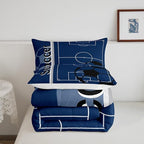 Feelyou Kids Football Comforter Set Twin Size Rugby Sports Bedding Set for Boys Girls Teens Bedroom Decor Soccer Ball Game Comforter Football Lover Duvet Set with 1 Pillow Case