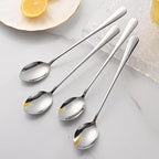 DEHOV 7.5 Inches Stainless Steel Iced Tea Spoons,Set Of 8 Long Stirring Spoons For Coffee,Cocktail,Ice Cream,Long Handle Iced Teaspoons,Latte Spoons For Mixing