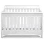 Delta Children Bentley S Series 4-in-1 Convertible Baby Crib, White