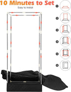 COSVALVE Portable Steam Sauna Box with Red Light for Home with 1200W 3L Steamer, Comfort Folding Chair, Indoor at Home Sauna Tent, Personal Steam Room for Relaxation, 2.6' x 2.6' x 5.9', Black