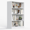 Farini 4 Shelf boockase Display Bookcase Freestanding Wooden Bookshelves for Home Office Living Room,48 Inch Height,White