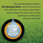 Melnor 65167AMZ XT Turbo Oscillating Sprinkler, 4,500 sq. ft., Quick Connect Bundle, 3-Way Adjustable, Black, Yellow (Pack of 12)