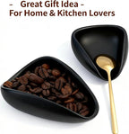 Ceramic Coffee Bean Dosing Cup + Sprayer Gift Set, Spoon Rest, Mini Coffee Spoon Holder for Tea Spoons Stirrers, Coffee Station Decor, Espresso Coffee Bar Accessories & Essentials(Not Include Spoon)