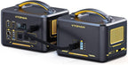 VTOMAN 2376Wh Portable Power Station, Jump 1500X Solar Generator with Extra Battery, 3000W Peak Durable LiFePO4 (LFP) Battery Station with 1500W AC Outlets, PD 100W for Home Backup & RV/Van Camping