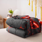 NTBED Game Console Comforter Set for Boys Girls Kids Geometric Lightweight Microfiber Bedding Sets (red, Queen)