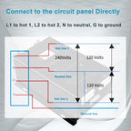 WZRELB 6000W 24V Pure Sine Wave Inverter,24V DC to AC 120V 240V Split Phase Power Inverter,15ft LCD Remote Panel,2*AC Hardwire Terminal,12KW Surge