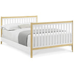 Delta Children Tribeca 4-in-1 Baby Convertible Crib, Bianca White/Natural