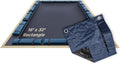 Buffalo Blizzard Deluxe 16 ft x 32 ft Rectangular Winter Pool Cover | Blue/Black | Closing Inground Swimming Pools | Easy to Install | Heavy Duty, Cold & UV Resistant | Shields from Seasonal Debris