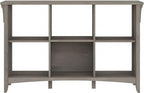 Bush Furniture Salinas 6 Cube Organizer in Driftwood Gray